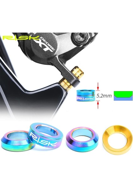 Siyah Stil Et Dağ Bmx Bisiklet Bisiklet Titanyum M6 Disk Fren Kaliper Grubu Xt Montaj Cıvataları Için Içbükey ve Dışbükey Yıkayıcı Ara Parçası (Yurt Dışından) modelleri