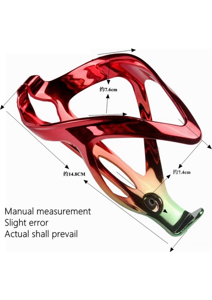 7 Renkli Bir Stil Odı Bisiklet Şişe Kafesi Galvanik Gökkuşağı Fiberglas Naylon Mtb Bisiklet Su Bardağı Tutacağı Su Şişesi Braketi Sürme Ekipmanları (Yurt Dışından) fırsatları