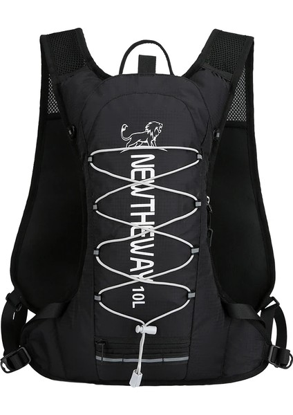 Siyah Çanta Sadece Stil 10L Açık Spor Bisiklet Koşusu Kamp Su Torbası Depolama Nemlendirme Sırt Çantası Ultralight Yürüyüş Bisiklet Sürme Paketi Mesane Sırt Çantası (Yurt Dışından)