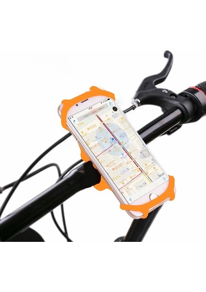 Siyah Stil Bisiklet Telefon Tutucu Bisiklet Motosiklet Akıllı Telefon Desteği Alüminyum Alaşımlı Silikon Ayarlanabilir Mtb Yol Bisikleti Gidon Montaj Standı (Yurt Dışından) fiyatları