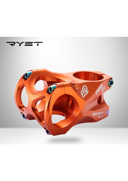 Titanyum Turuncu Tarzı Ryet Mtb Bisiklet Kök C Gidon Bisiklet Ultralight 0 Derece Yükseliş Fr Am Enduro Steerer Dağ Bisikleti Parçaları (Yurt Dışından)