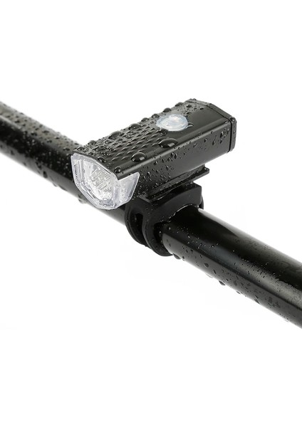 Beyaz Arka Lamba Stili Yeni Dağ Döngüsü Ön Arka Far Lambası El Feneri Döngü Işığı 300 Lümen 3 Mod Bisiklet Bisiklet Işığı USB LED Şarj Edilebilir (Yurt Dışından)