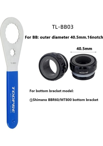 BB03 Stili Bisiklet Alt Braket Anahtarı Onarım Aracı Mtb Yol Bisikleti Bb Alt Braket Montajı Sökme (Yurt Dışından)