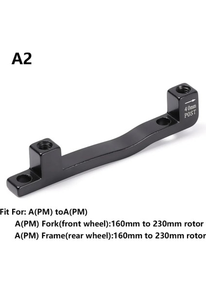 A2 Stili Mtb Bisiklet Disk Fren Rotor Ön Rearmmıspm Kaliper Adaptörü Alüminyum Alaşımlı Direk Montaj Bisiklet Aksesuar Adaptörü (Yurt Dışından)