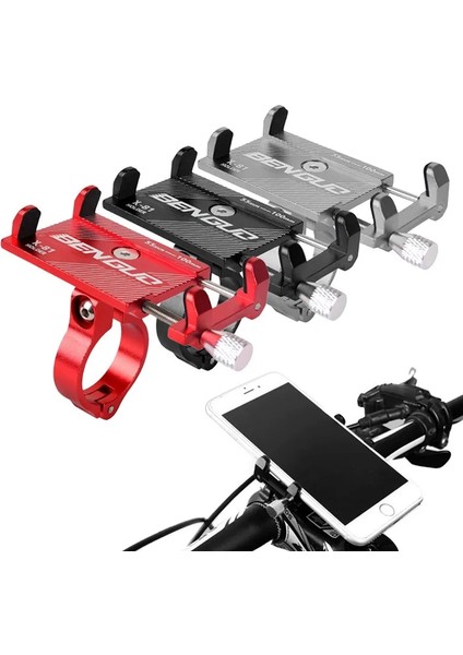 Gümüş Tarzı Bisiklet Scooter Alüminyum Alaşımlı Cep Telefonu Tutucu Dağ Bisikleti Braketi Cep Telefonu Standı Bisiklet Aksesuarları (Yurt Dışından) fiyatları