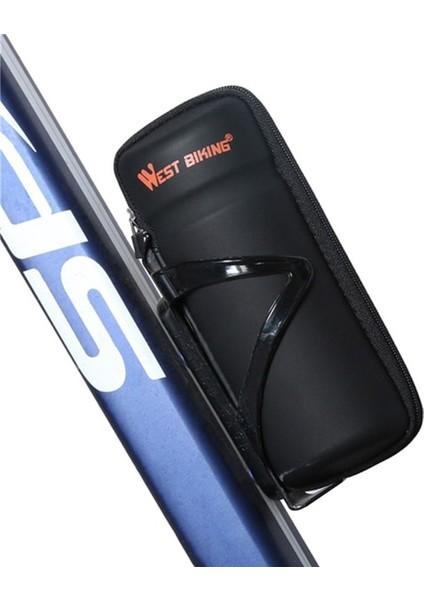 Mat Siyah Logo Stili Sert Kabuk Bisiklet Tamir Takımı Aracı Anahtar Saklama Çantası Yol Mtb Bisiklet Saklama Kutusu Su Geçirmez Bisiklet Su Şişesi Organizatör Kılıfı (Yurt Dışından)