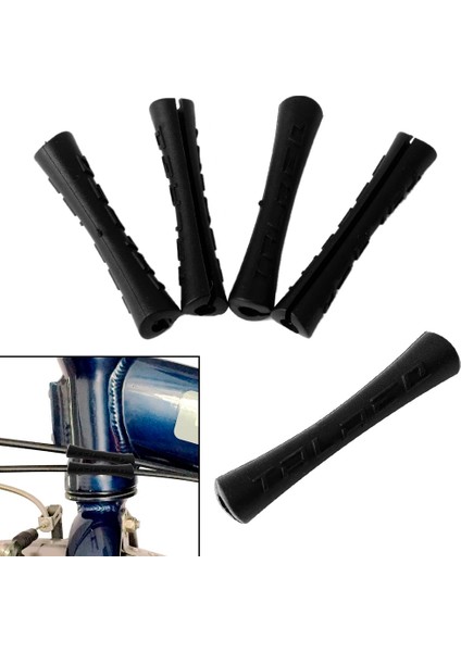 Siyah Stil Dağ Bisikleti Bisiklet 2 Renkler Için Bisiklet Kablo Kauçuk Koruyucu Hattı Boru Kol Ultralight Vites Fren Çerçeve Koruma (Yurt Dışından) modelleri
