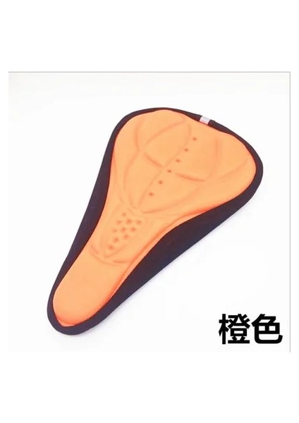 Turuncu Tarzı Yüksek Li Yumuşak Bisiklet Eyer Koltuk Örtüsü Bisiklet Minderi 3D Bisiklet Sünger Eyer Kapak Açık Bisiklet Bisiklet Aksesuarları (Yurt Dışından)