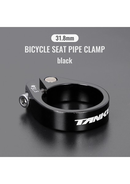 TS31 31.8mm Siyah Stil Tanke Mtb Yol Bisikleti Koltuk Direği Kelepçesi Ountain Alüminyum Alaşımlı Ultralight Dağ Bisikleti Seatpost Kelepçeleri Bisiklet Parçası (Yurt Dışından)