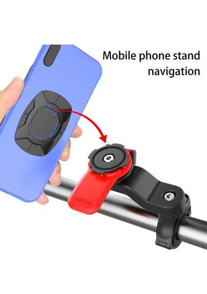 Siyah Stil 1 Takım Döner Telefon Tutucu Kararlı Kompakt Abs Şok Emme Bisiklet Telefon Braketi Abs Hızlı Bırakma Bisiklet Telefon Desteği (Yurt Dışından) fiyatları