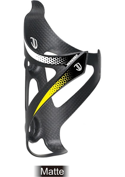 Sarı Mat Stil Karbon Şişe Kafesi Açık Sprots Bisiklet Bisiklet Şişe Kafesi Mtb Su Kafesi Tutucu 25G (Yurt Dışından)