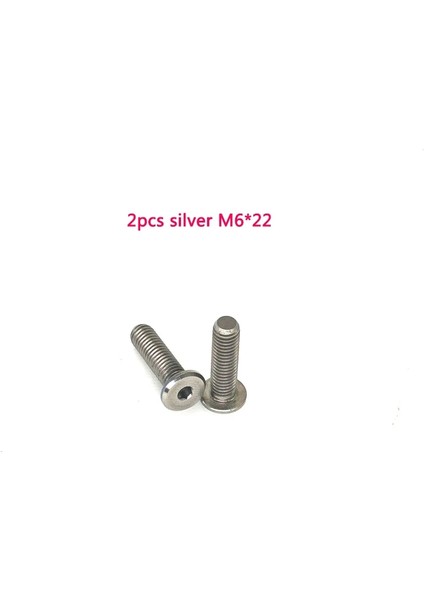 Gümüş 2 Adet Tarzı .5g M6* Cıvata Kolay Tekerlek Brompton Için Hafif Titanyum Alaşımlı Vidalı Cıvatalar (Yurt Dışından)