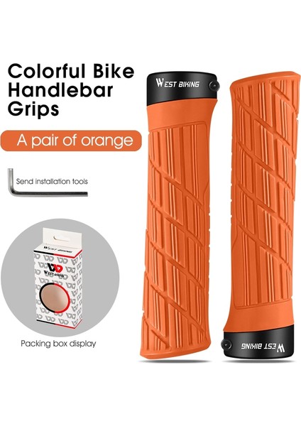 C Turuncu Tarzı Yumuşak Kauçuk Bisiklet Sapları Bmx Mtb Yol Bisikleti Grockproof Kaymaz Gidon Kapağı Ergonomik Bisiklet Gidon Aksesuarları (Yurt Dışından)