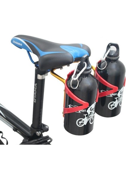 Sarı Stil Bisiklet Alüminyum Şişe Kafesi Dönüştürücü Dağ Bisikleti Eyer Çift Şişe Kafesi Adaptörü Koltuk Sürme Ekipmanları (Yurt Dışından) fiyatları