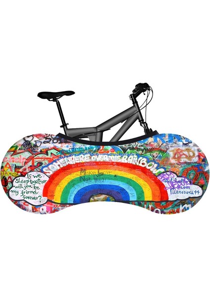 No.12 Tarzı Hssee Graffiti Serisi Bisiklet Kılıfı Premium Elastik Süt Ipek Kumaş Yol Bisikleti Kapalı Tozluk Solmayan Bisiklet Aksesuarları (Yurt Dışından)