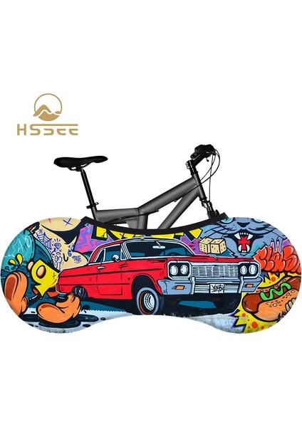No.12 Tarzı Hssee Graffiti Serisi Bisiklet Kılıfı Premium Elastik Süt Ipek Kumaş Yol Bisikleti Kapalı Tozluk Solmayan Bisiklet Aksesuarları (Yurt Dışından) modelleri