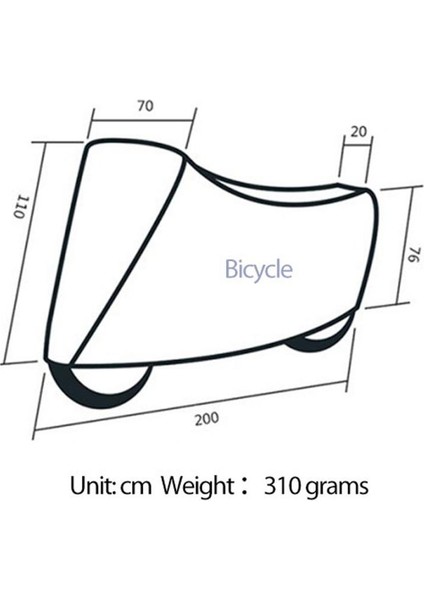 Bisiklet Tarzı Için Bisiklet Bisiklet Örtüsü Su Geçirmez Kar Örtüsü Yağmur Uv Koruyucu Toz Koruyucu Scooter Için Su Geçirmez Bisiklet Yağmur Toz Geçirmez Kapak Yeni (Yurt Dışından)