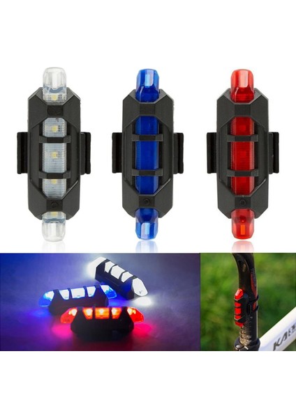 Type1 Stili Bisiklet Bisiklet Işıkları LED Güvenlik Uyarı Işığı Arka Kuyruk Işığı Far USB Şarj Edilebilir Bisiklet Bisiklet Arka Lambası Lambaları Aksesuarlar (Yurt Dışından)