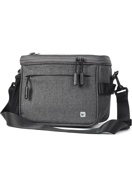 Tuval Gri Tarzı Rhinowalk Bisiklet Ön Çanta Dokunmatik Ekran 7 Inç Gidon Telefon Çantası Su Geçirmez Elektrikli Katlanır Bisiklet 4.5l Kamera Çantası Çanta (Yurt Dışından)