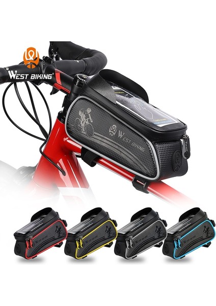 No.8 Stili Tek Boyut Su Geçirmez Bisiklet Çantası Çerçeve Ön Üst Tüp Çanta Dokunmatik Ekran 6.one Koruyucu Kılıf Mtb Dağ Yol Bisikleti Aksesuarları (Yurt Dışından) fırsatları