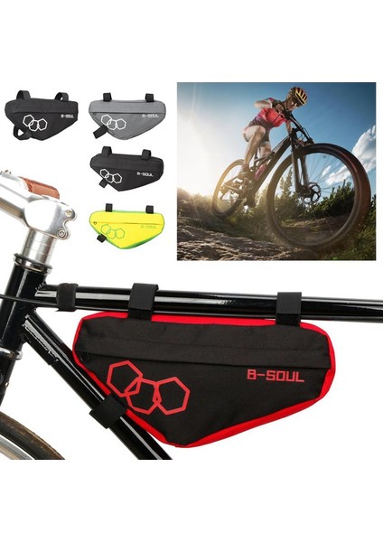 No.3 Tarzı B-Soul Polyester Bisiklet Çantası Su Geçirmez Dağ Bisikleti Üçgen Çanta Ön Tüp Çerçeve Bisiklet Çanta Kılıfı Tutucu Bisiklet Aksesuarları (Yurt Dışından) fiyatları