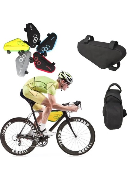 No.3 Tarzı B-Soul Polyester Bisiklet Çantası Su Geçirmez Dağ Bisikleti Üçgen Çanta Ön Tüp Çerçeve Bisiklet Çanta Kılıfı Tutucu Bisiklet Aksesuarları (Yurt Dışından) modelleri