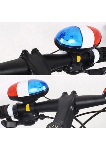 Gösteri Olarak Bisiklet Zil 6 LED 4 Ton Bisiklet Korna Bisiklet Çağrı LED Bisiklet Polis Işığı Elektronik Yüksek Sesle Siren Çocuk Aksesuarları Bisiklet Scooter Mtb (Yurt Dışından) indirimleri