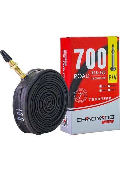 700 18-25C Fv 100MM Stili Dayanıklı Standart Iç Tüp Fransız Valf Bisiklet Lastiği Yol Bisikleti Döngüsü Butil Kauçuk Fv 80LLLL Lastik (Yurt Dışından)