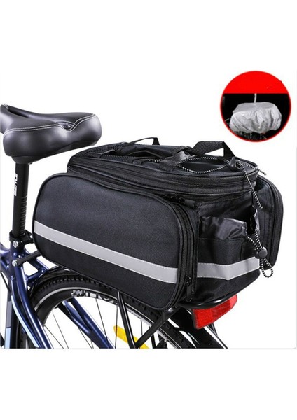 Kırmızı Stil Bisiklet Taşıma Çantası Mtb Bisiklet Rafı Çanta Gövde Pannier Bisiklete Binme Yağmurluklu Çok Fonksiyonlu Büyük Kapasiteli Seyahat Çantası (Yurt Dışından) modelleri