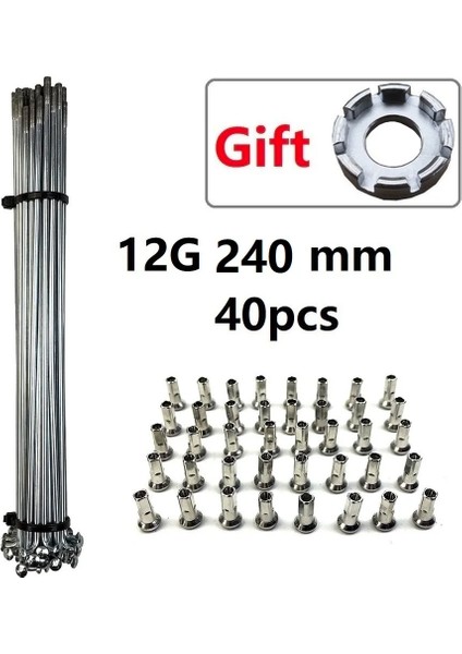 240 mm 40 Adet Takım Stili Elektrikli Bisiklet Dağ 12G Konuşmacı. Ben Bisiklet Nipeller Tekerlek Ebike Motor Dönüşüm Parçaları ile Konuştu (Yurt Dışından)