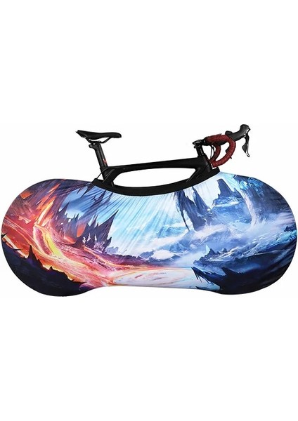 Renkli 6 Tarzı M-24-26-700C Bisiklet Koruyucu Kapak Mtb Yol Bisikleti Koruyucu Dişli Anti-Toz Tekerlekler Çerçeve Kapak Çizilmeye Dayanıklı Saklama Çantası Bisiklet Aksesuarları (Yurt Dışından)