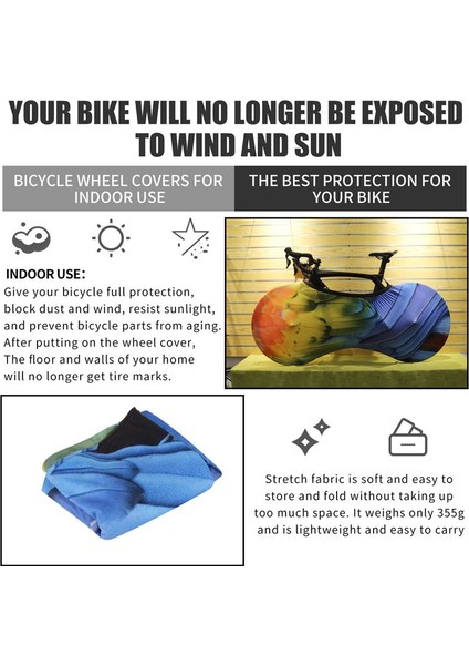 Renkli 6 Tarzı M-24-26-700C Bisiklet Koruyucu Kapak Mtb Yol Bisikleti Koruyucu Dişli Anti-Toz Tekerlekler Çerçeve Kapak Çizilmeye Dayanıklı Saklama Çantası Bisiklet Aksesuarları (Yurt Dışından) fırsatları