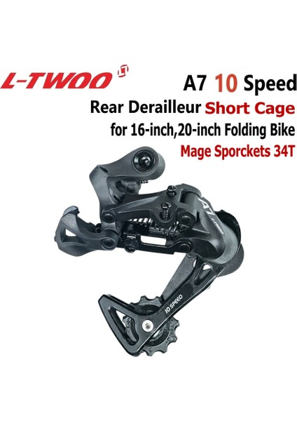 Rd Kısa Kafes Stili Ltwoo A7 1X10 Groupset Tetik Vites Kolu + Mtb Bisiklet 10 Vites Kaset Dişlileri Için Arka Attırıcı Ltwoo Groupset (Yurt Dışından)