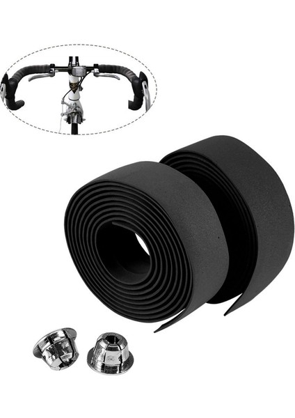 No.8 Stili 2 Adet Bisiklet Gidon Bantları Bisiklet Bisiklet Kolu Kaymaz Kemer Kauçuk Sarma Bantları Direksiyon Kılıfı Bisiklet Gidon Aksesuarları (Yurt Dışından) indirimleri