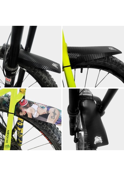 Kumral Tarzı Bisiklet Çamurluk Karbon Fiber Renkli Önarka Lastik Tekerlek Evrensel Çamurluk Dağ Çamurluk Bisiklet Bisiklet Yol Bisikleti (Yurt Dışından) indirimleri