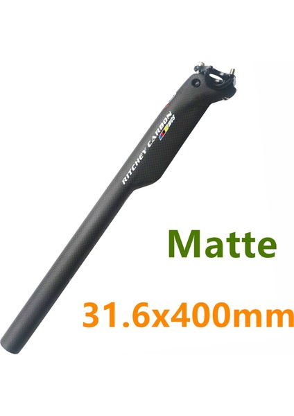 Mat 31.6X400MM Stili Yüksek Mukavemetli Karbon Fiber Seatpost Koltuktan Sonra Yol Bisiklet Seatpost Koltuk Tüpü Çubuk Karbon Seatpost Koltuk Tüpü (Yurt Dışından)
