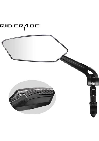 Sağ Siyah Stil Bisiklet Gidon Reflektör Dikiz Aynası Dağ Mtb Elektrikli Bisiklet Scooter Geniş Menzilli Bisiklet Ayarlanabilir Açı Aynalar (Yurt Dışından)