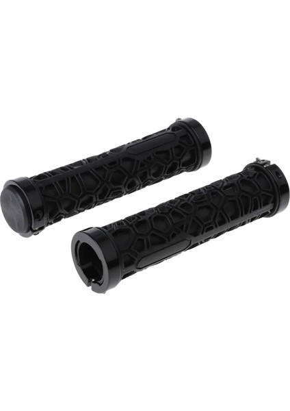 Siyah Stil Çift Kilitli Bisiklet Sapları Dağ Bisikleti Gidonları Için Bisiklet Gidonu Sapları Mtb Kilitleme Biter Fixie Bmx (Yurt Dışından)