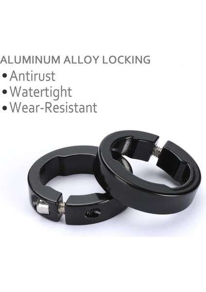 Siyah Stil Çift Kilitli Bisiklet Sapları Dağ Bisikleti Gidonları Için Bisiklet Gidonu Sapları Mtb Kilitleme Biter Fixie Bmx (Yurt Dışından) indirimleri