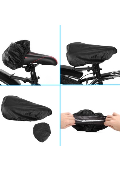Yol Bisikleti Koltuğu Yağmur Kapağı Su Geçirmez Toz Dayanıklı Silikon Dağ Bisikleti Eyer Koruyucu Açık Bisiklet Aksesuarları (Yurt Dışından)