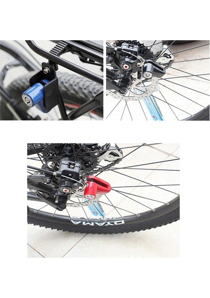 Mavi Hatırlatıcı Ip Stili Hırsızlığa Karşı Kilit Bisiklet Scooter Disk Fren Kilidi Tekerlekler Disk Frenler Kilit Hatırlatma Çelik Kablo Motosiklet Bisiklet Hırsızlığı Koruması (Yurt Dışından)