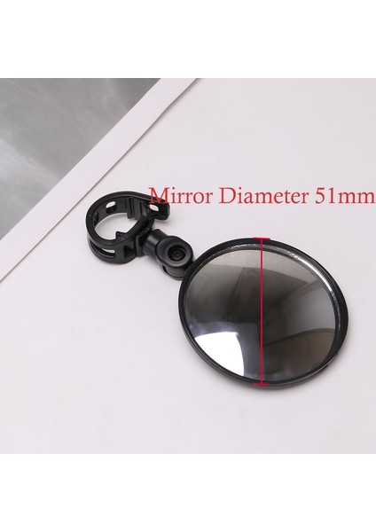 51 mm Stil 1 Adet Sıcak Yuvarlak Açık Bisiklet Aynası Silikon Kolu Güvenli Bisiklet Aksesuarı Dağ Bisikleti Dikiz Geniş Açı Dışbükey Ayna (Yurt Dışından)