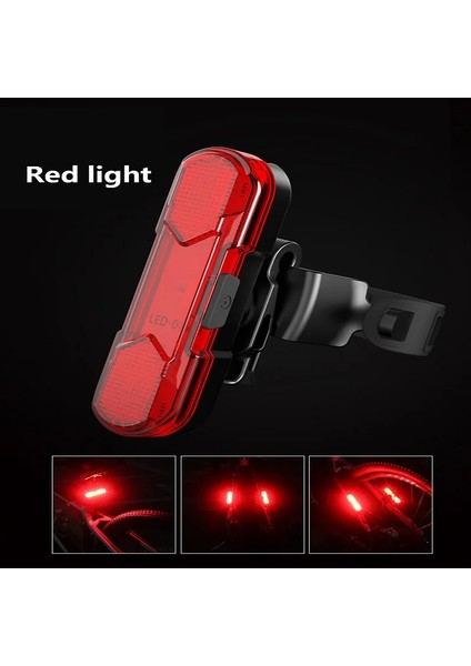 Yeşil Stil 2021 Yeni USB Şarj Edilebilir Bisiklet Işık LED Arka Lambası Güvenlik Uyarı Bisiklet Işığı Taşınabilir Arka Kuyruk Işık Lambaları Bisiklet Işıkları (Yurt Dışından)