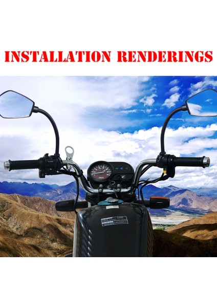 1 Adet Tarzı Bisiklet Gidon Reflektör Arka Hd Geniş Menzilli Mtb Yol Bisikleti Için Ayarlanabilir Dikiz Aynası Elektrikli Scooter Mtb Bisiklet Aksesuarları (Yurt Dışından)