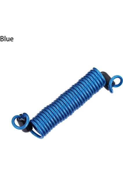 Mavi Stil Evrensel Anti-Kayıp Bisiklet Motosiklet Scooter 150CM Hırsız Karşıtı Bahar Hatırlatma Kablosu Güvenlik Alarm Disk Kilidi (Yurt Dışından)