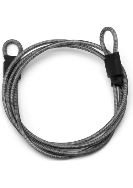 Koyu Gri Tarzı 100CM x 2mm Bisiklet Sporları Güvenlik Döngüsü Kablo Kilidi Bisikletler Bisiklet Scooter U-Kilidi (Yurt Dışından)