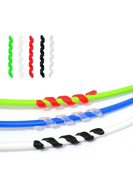 Kırmızı Stil 5 Adet Bisiklet Fren Kablosu Muhafaza Bisiklet Hattı Sarma Bisiklet Hattı Boru Sarma Koruyucu Sürtünmesiz Spiral Vidalı Bisiklet Aksesuarları (Yurt Dışından) fırsatları