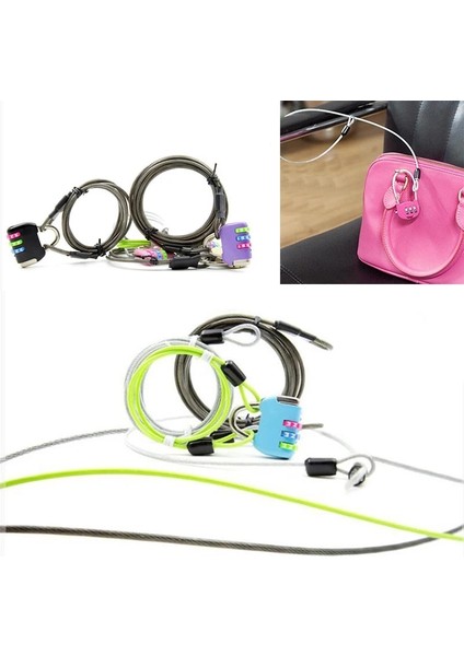 Siyah Stil 2 M Bisiklet Güvenlik Döngü Kablo Kilidi Koruma Bisiklet Motosiklet Kask Koruyucu Anti Hırsızlık Çelik Halat Hattı Bisiklet Aksesuarları (Yurt Dışından) indirimleri