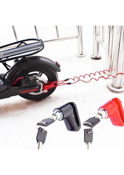 Turuncu Tarzı Disk Frenler Tekerlek Kilidi Taşınabilir Hırsızlığa Karşı Kilit Çelik Tel Bisiklet Scooter Aksesuarları Için Elektrikli Kaykay (Yurt Dışından) modelleri
