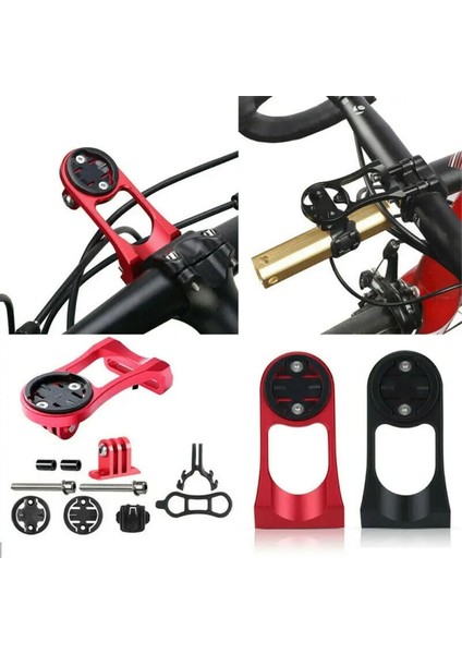 Kırmızı Stil Mtb Yol Bisiklet Bilgisayar Kamera Montaj Tutucu Out Ön Bisiklet Kök Uzatma Garmin Bryton Cateye Gopro Işık Için Destek Tutucu (Yurt Dışından) fırsatları